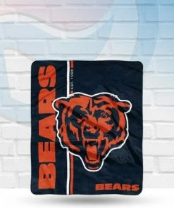 Northwest Chicago Bears Raschel Throw Blanket 50x60 Blankets