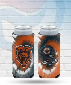 WinCraft Chicago Bears Tie Dye Slim Can Koozie Drinkware