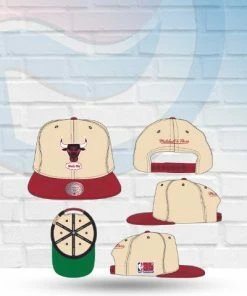 Mitchell & Ness Chicago Bulls Mitchell And Ness 35th Anniversary Side Patch Snapback Hat Hats