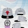 Mitchell & Ness Hats Chicago Bulls Mitchell And Ness Heather Underpop Snapback Hat