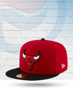 New Era Chicago Bulls Red Two Tone 59FIFTY Fitted Hat Hats