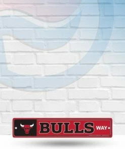 WinCraft Wall Signs Chicago Bulls Street Zone Plastic Way Sign
