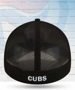 New Era Chicago Cubs Black 2022 Batting Practice 39THIRTY Flex Hat