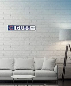WinCraft Chicago Cubs Street Zone Plastic Blvd Sign