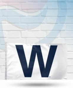 Michigan Clearance Chicago Cubs W Logo 3' X 5' Deluxe Flag