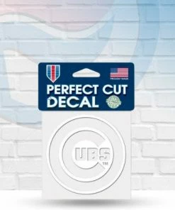 WinCraft Decals Chicago Cubs White Perfect Cut Decal 4" X 4"