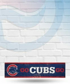 WinCraft Chicago Cubs Wooden Magnet 1.5" X 6" Magnets