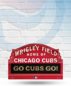 Wincraft Chicago Cubs Wrigley Field 11" X 17" Wooden Sign Wall Signs