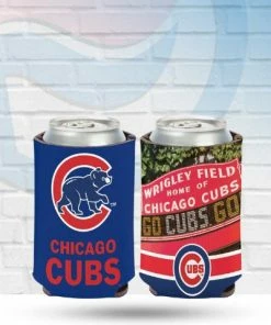 WinCraft Drinkware Chicago Cubs Wrigley Field Can Koozie