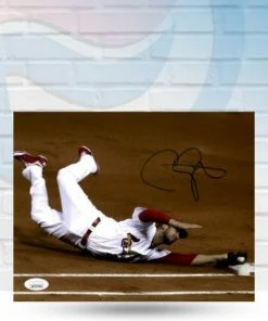 Fan Cave Sports Autographed Memorabilia Chris Carpenter St Louis Cardinals Autographed Dive Photo - JSA