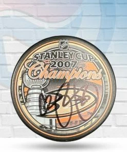Fan Cave Sports Autographed Memorabilia Chris Pronger Anaheim Ducks Autographed 2007 Stanley Cup Champs Logo Puck - JSA