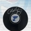 Fan Cave Sports Autographed Memorabilia Chris Pronger St Louis Blues Autographed Logo Puck - JSA