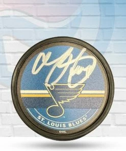 Fan Cave Sports Chris Pronger St Louis Blues Autographed Signature Puck - JSA