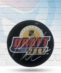 Fan Cave Sports Chris Thorburn St Louis Blues Autographed 2001 Draft Puck - COA Autographed Memorabilia