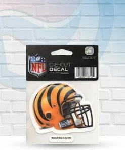 Michigan Decals Cincinnati Bengals Helmet Perfect Cut Decal 4"x4"