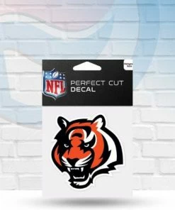 Michigan Cincinnati Bengals Perfect Cut Decal 4"x4" Decals
