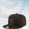 New Era Cinncinnati Bengals Black On Black 59FIFTY Fitted Hat PHOTO Hats