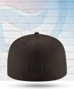 New Era Cinncinnati Bengals Black On Black 59FIFTY Fitted Hat PHOTO Hats 8 New Era Cinncinnati Bengals Black On Black 59FIFTY Fitted Hat PHOTO Hats