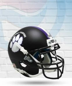 Score Here Collectibles Clemson Tigers 2018 National Champs Schutt Authentic Mini Football Helmet