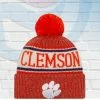 New Era Clemson Tigers Knit Pom Beanie