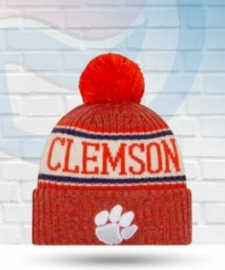 New Era Clemson Tigers Knit Pom Beanie