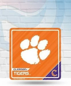 St Louis Wholesale Clemson Tigers Wooden 3D Sport Magnet 2.75" X 2.75"