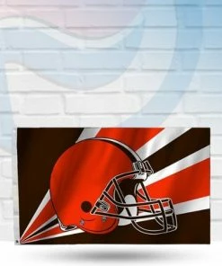 Michigan Clearance Cleveland Browns 3' X 5' Helmet Logo Deluxe Flag