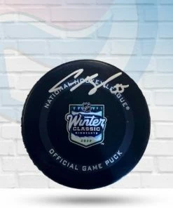 Fan Cave Sports Colton Parayko St Louis Blues Autographed 2022 Winter Classic Official Game Puck - JSA Autographed Memorabilia