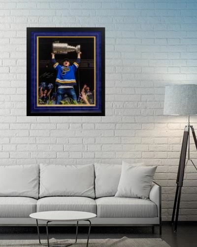 Fan Cave Sports Colton Parayko St Louis Blues Autographed Framed 16x20 - COA 2 Fan Cave Sports Colton Parayko St Louis Blues Autographed Framed 16x20 - COA