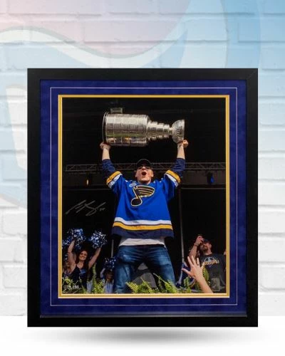 Fan Cave Sports Colton Parayko St Louis Blues Autographed Framed 16x20 - COA 1 Fan Cave Sports Colton Parayko St Louis Blues Autographed Framed 16x20 - COA