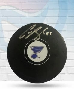 Fan Cave Sports Colton Parayko St Louis Blues Autographed Logo Puck - COA