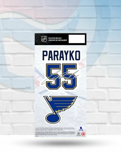 Mustang Colton Parayko St Louis Blues Set Of Two Fan Cave Exclusive Player Decal 4" X 8" 1 Mustang Colton Parayko St Louis Blues Set Of Two Fan Cave Exclusive Player Decal 4" X 8"