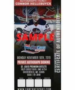 Fan Cave Sports Connor Hellebuyck Winnipeg Jets Autographed Official Game Puck - COA Autographed Memorabilia 7 Fan Cave Sports Connor Hellebuyck Winnipeg Jets Autographed Official Game Puck - COA Autographed Memorabilia