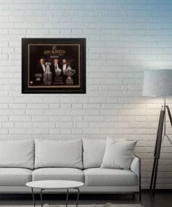 Fan Cave Sports Craig Berube, Doug Armstrong And Ryan O'Reilly St Louis Blues Triple Autographed Framed 16x20 - JSA Autographed Memorabilia