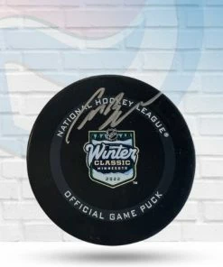 Fan Cave Sports Craig Berube St Louis Blues Autographed 2022 Winter Classic Official Game Puck - COA Autographed Memorabilia