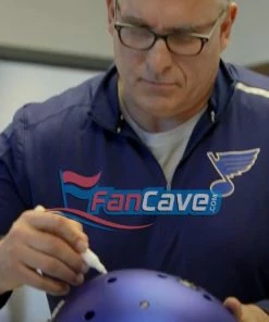 Fan Cave Sports Autographed Memorabilia Craig Berube St Louis Blues Autographed Stanley Cup Champions Logo Puck - COA