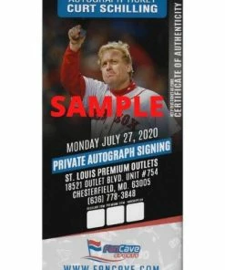 Fan Cave Sports Autographed Memorabilia Curt Schilling Boston Red Sox Autographed Baseball W/ "3x WS CHAMP" Inscription - COA