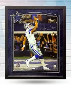 Fan Cave Sports Autographed Memorabilia Dak Prescott Dallas Cowboys Autographed Framed 16x20 - JSA COA