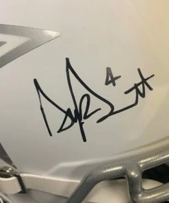 Fan Cave Sports Dak Prescott Dallas Cowboys Autographed Full Size Ice Speed Replica Helmet With Display Case - JSA COA