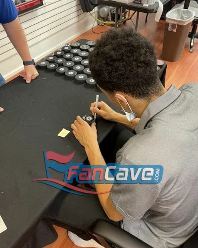 Fan Cave Sports Dakota Joshua St Louis Blues Autographed Logo Puck - COA Autographed Memorabilia 2 Fan Cave Sports Dakota Joshua St Louis Blues Autographed Logo Puck - COA Autographed Memorabilia