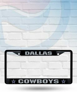 Rico Industries Dallas Cowboys Black Metal License Plate Frame Automotive