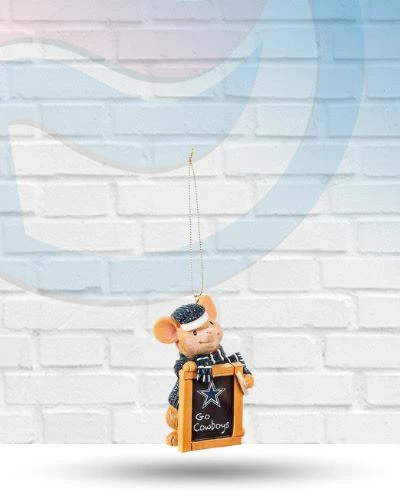 Evergreen Holiday Dallas Cowboys Mouse Christmas Ornament 1 Evergreen Holiday Dallas Cowboys Mouse Christmas Ornament
