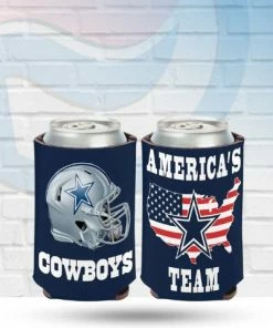 WinCraft Dallas Cowboys Slogan Can Koozie Drinkware