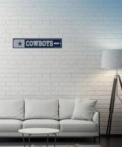 WinCraft Dallas Cowboys Street Zone Plastic Blvd Sign