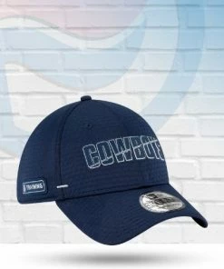 Dallas Cowboys Summer Sideline 39THIRTY Flex Hat Navy Hats