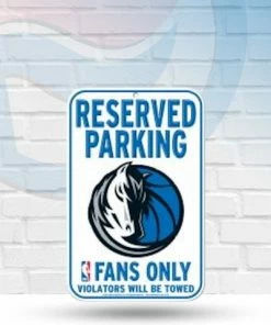 WinCraft Dallas Mavericks 11" X 17" Plastic Reserved Parking Sign Wall Signs