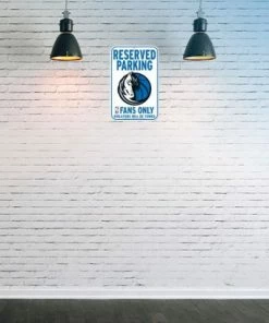 WinCraft Dallas Mavericks 11" X 17" Plastic Reserved Parking Sign Wall Signs