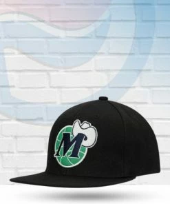 Mitchell & Ness Dallas Mavericks Mitchell And Ness Black Core Basic Snapback Hat