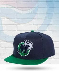 Mitchell & Ness Hats Dallas Mavericks Mitchell And Ness Two Tone Core Basic Snapback Hat