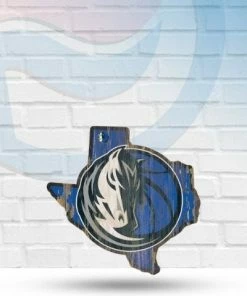 WinCraft Dallas Mavericks State Shaped Wooden Sign Wall Signs